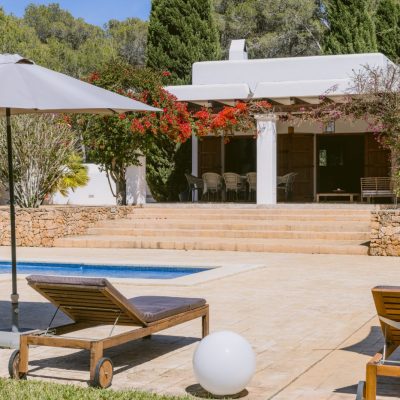 Ibiza Villas 2000 villa tegui house seen from pool